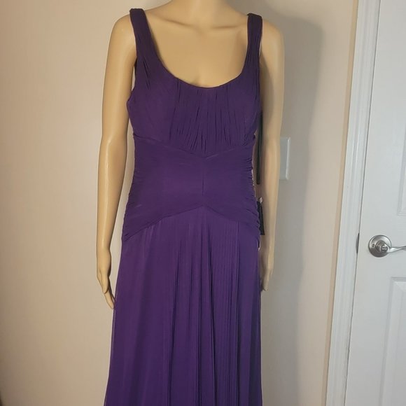 NWT Sue Wong A-line Long Gown in Purple - Picture 2 of 6